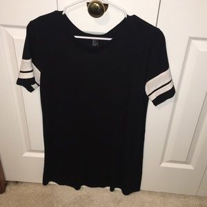 black t shirt dress